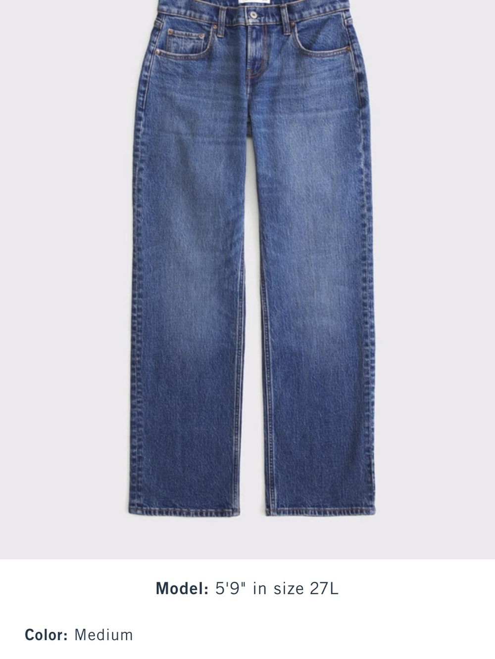 NWT Abercrombie curve love low rise 90s jeans